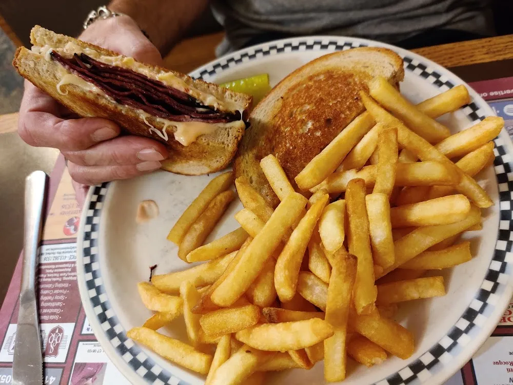 Pastrami Reuben Grilled and Fried